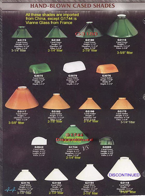 Tam O Shanter style Vianne Glass shades